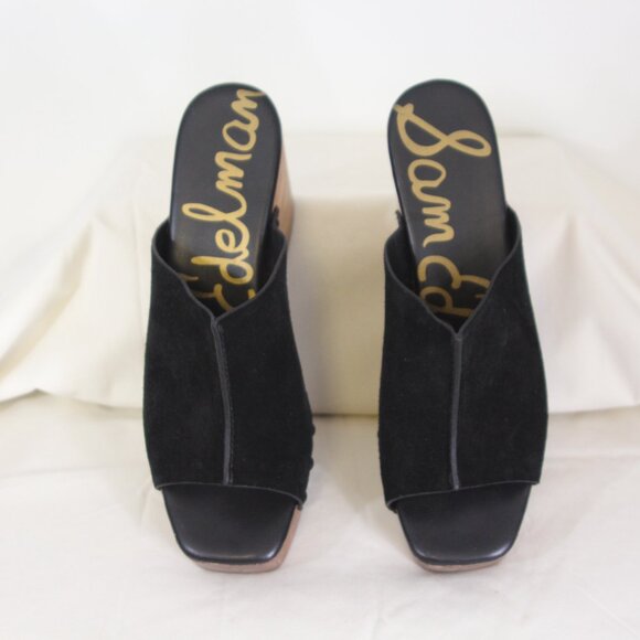 Sam Edelman Josslyn Suede Clog Wedge Sandals Size 9 Boho - Picture 3 of 8
